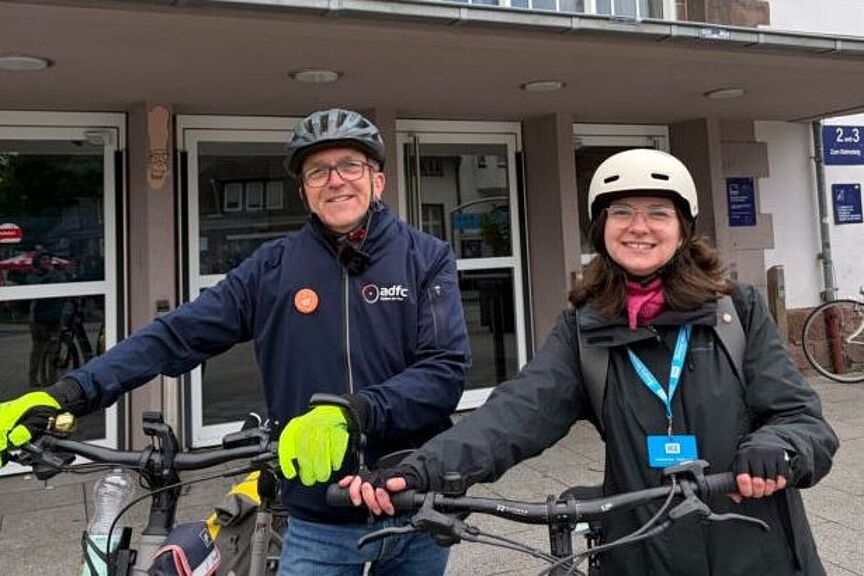 Fahrradstadtplan Testfahrt mit dem neuen Fahrradstadtplan