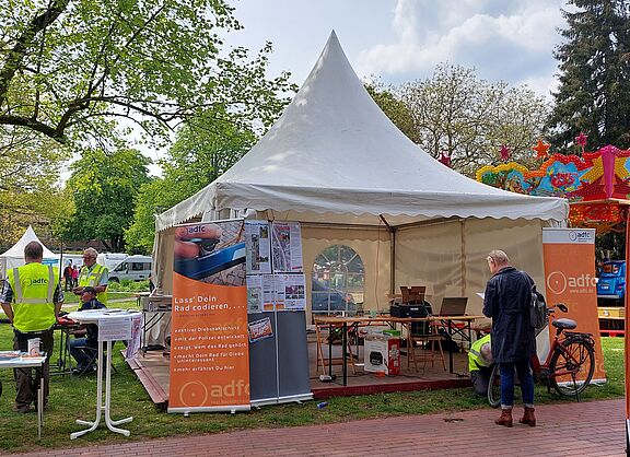ADFC-Stand bei Halterner Outdoor- und Fahrradtagen 6.-7.5.2023