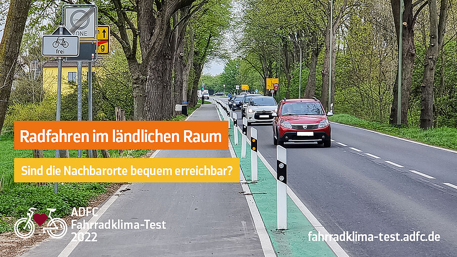 ADFC-Fahrradklima-Test 2022: Sharepic ländlicher Raum ADFC-Fahrradklima-Test 2022: Sharepic ländlicher Raum